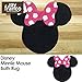 Disney Minnie Mouse XOXO Black/Pink/White Cotton Tufted Bath Rug