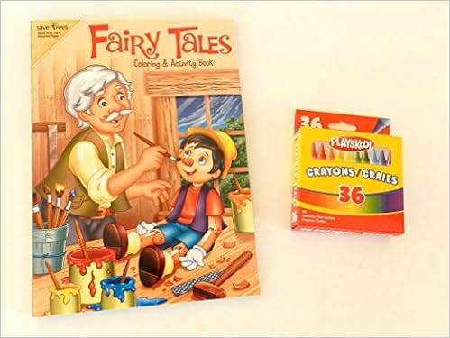 Download Fairy Tales Coloring Activity Book Jumbo Crayon Pack Of 36 Crayons Disney Enterprises Inc Greenbrier International Inc Greenbrier International Inc 0600303520719 Amazon Com Books