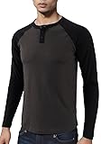 HARBETH Men's Casual Retro Vintage Slim Fit Long