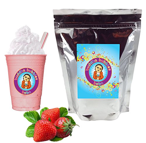 Strawberry Cream Boba / Bubble Tea Powder By Buddha Bubbles Boba 1 Kilo (2.2 Pounds) | (1000 Grams)