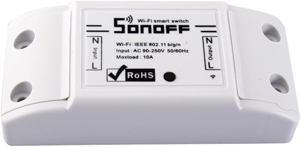 Docooler SONOFF 10A DIY Smart Wi Fi Modificacin General Control Remoto Alimentacin Cerrada con Smart App Enchufes estndar3pcs