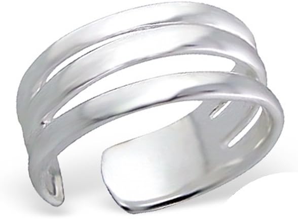 Triple Toe Rings 925 Sterling Silver for Women and Girls