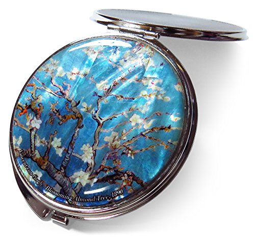 Vincent-Van-Gogh-Almond-Blossom-Compact-Makeup-Mirror-Mother-of-Pearl-Metal-Folding-Magnify
