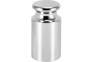 MUKLEI 5 KG Calibration Weight, 5000g Precision Class M1 Steel Scale Calibration Weight with Chrome Finish, Precision Steel, Calibration Weight for Digital Scale, Silver
