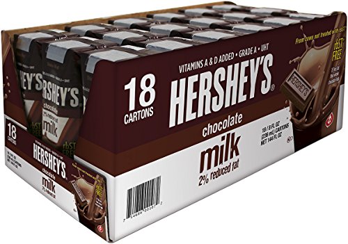 Hershey's Chocolate Milk, 8 Ounce (Pack of 18) Hershey's Chocolate Milk, 8 Ounce (Pack of 18)