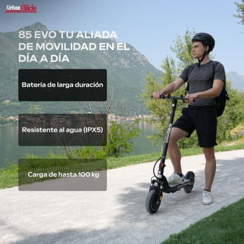 UrbanGlide 85 EVO Trotinete Elétrica para Adultos – ES – Autonomia até 15 km – Pneu insuflável de 8,5 polegadas – 25,2 V Bateria – Peso 15 kg
