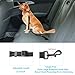 PetExpert Dog Seat Belt Adjustable Dog Car Harness Tangle Free Pet Safety Leash Leads Dog Seat Belt Harness with 21-31inch Elastic Nylon Bungee Buffer for Dogs Cats 10-110lbs