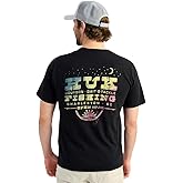 HUK Mens Pocket Tee, Comfortable Performance Fishing Short Sleeve T-Shirt with Chest Pocket