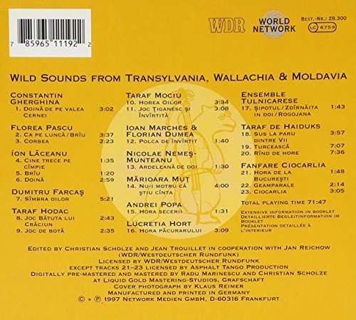 Wild Sounds Transylvania Wallachia & Moldavia