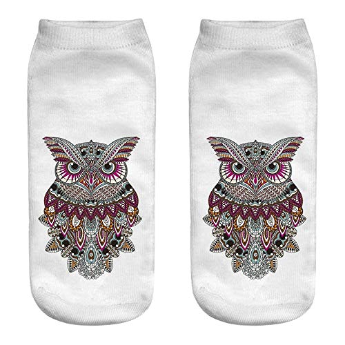 Emimarol Sports Socks for Men & Women Cute Casual Work Business Cotton Socks 3D Printing Medium Sports Socks