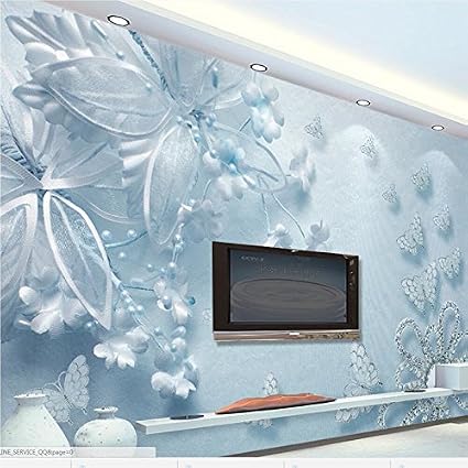 Lqwx Carta Da Parati 3d Foto Murales Pura Bellezza Blue 3d