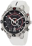 Timex Men's T49861 Intelligent Quartz Adventure Series Tide Temp Compass White Silicone Strap Watch