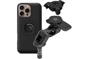 Quad Lock Motorcycle Fork Stem Mount PRO Kit with Vibration Dampener and MAG Phone Case for iPhone 16 Pro Max