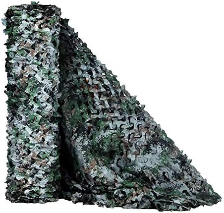 HYOUT Camo Net, Woodland Camouflage Netting Military Sunshade Nets Camping Hunting Shooting Blind Sunscreen Netting Camouflage Party Decoration