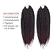Una 12 Inch Senegalese Twist Crochet Braids(22Strand/Piece) Freetress Havana Mambo Twist Braiding Hair Extensions (3-piece, T1B/red#)