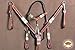 HILASON American Leather Horse Headstall Breast Collar Rawhide Braidedthumb 4