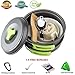 2017 BEST CAMPING COOKWARE MESS KIT plus 4 Free Bonuses - Portable & lightweight camp nonstick pots and pans set. Perfect for hiking & backpacking. All you need for outdoors cook here in one set