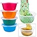 Augshy 50 Pack 8oz Slime Containers with Lids,Clear Slime Storage Cases