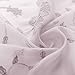 Purple Embroidery Semi Sheer Curtains Lilac for Bedroom Rod Pocket Violet Vintage Floral Embroidered Voile Curtain Panels for Living Room 63 inch Length Lilac Window Treatment Set 2 Panels