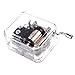 Helen Zora 18 note Acrylic Clear Hand Cranked Gurdy Musical Mechanism Music Box Kids Gift (La Vie En Rose)