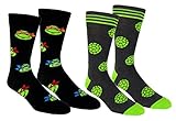 Teenage Mutant Ninja Turtles Casual Crew Socks 2 Pair & 3 Pair Packs Multi Color