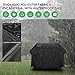 Homitt Gas Grill Cover, 64-inch 600D Heavy Duty Waterproof BBQ Cover with Handles and Straps for Most Brands of Grill -Black