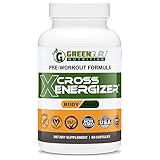 Pre Workout Pills, Energy Supplement, Helps Sustain Focus, Works with a Nitric Oxide Booster, All Natural Weight Loss Pills, Helps Fight Fatigue & Increase Muscular Endurance (Veggie Capsules)