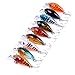 Aorace 9 Pcs/Lot Crankbait Fishing Lure 10# Hooks Fish Wobbler Tackle Crank Bait Isca Artificial Hard Bait Swimbait 4.5cm 4G