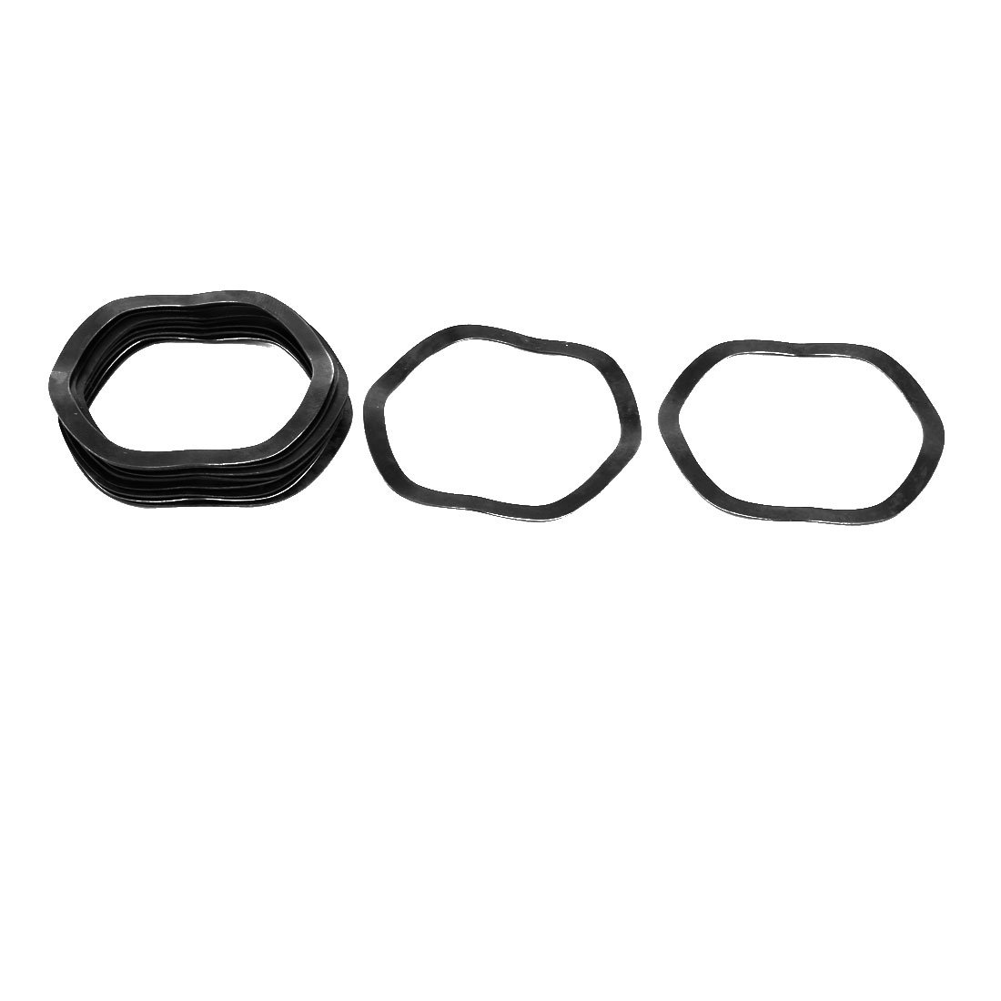 Sourcingmap 38mm Inner Diameter 46mm Outer Dia 0.5mm Thickness Carbon Steel Compression Type Wave Washer 10pcs