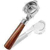 TaiBest 54mm 3 Ear Bottomless Portafilter for Breville BES870/878/880/876/840/820 Series Espresso Machines - Rosewood Handle with 304 Stainless Steel Filter Basket