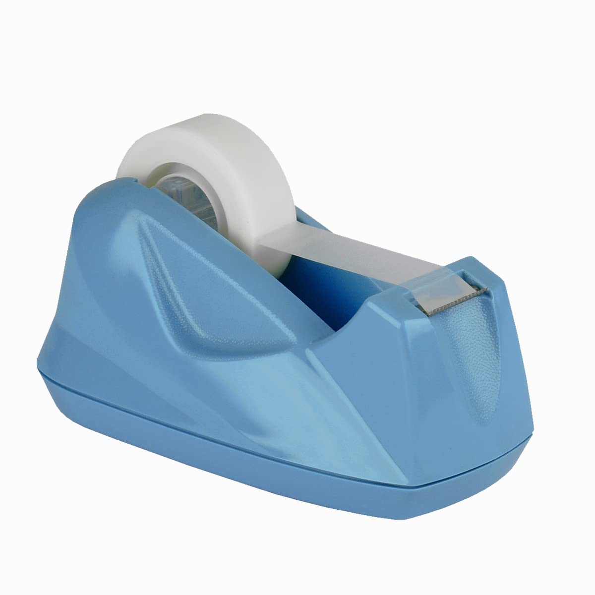 Acrimet Premium Desktop Tape Dispenser, Plastic, Non-Skid Base (Heavy Duty) (Light Blue Color)