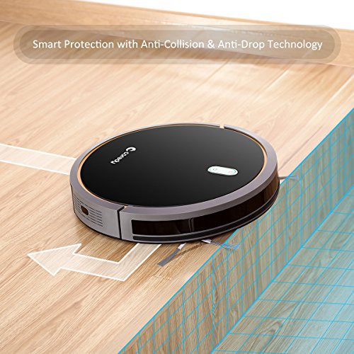 Coredy Robot Vacuum Cleaner, 1400pa Power Suction Robotic Vacuum with