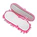 Selric Bear Super Chenille Microfiber Washable Mop Slippers Shoes for Women, Floor Dust Dirt Hair Cleaner, Multi-sizes Multi-Colors Available 9 7/9 Inches Size:5.5-8.5.