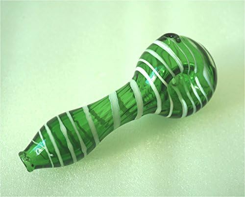 5 Inch Multicolor Glass Made In USA (Green)