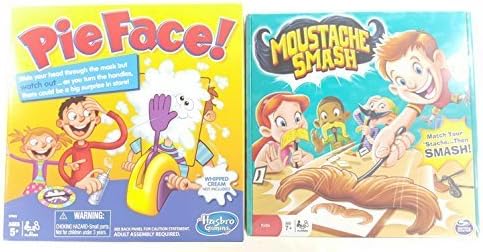 Board Games Bundle Pie Face and Moustache Smash by Pie Face