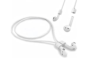 Magnetic Anti-Loss Neck Strap for AirPods & Wireless Earbuds - Soft Silicone,enhanced magnets Lanyard for Running, Workouts