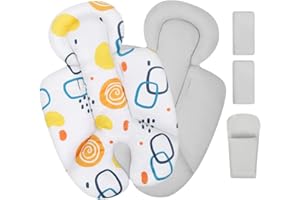 Minne Baby Infant Insert, Compatible with 4Moms RockaRoo and MamaRoo, Includes 3 Strap Pad, Breathable Mesh Fabric, Plush Sof