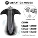 Vibrating Butt Plug, Anal Plug Trainer for Beginners Men Women Anal Play Approved Soft Silicone Anal Sex Toy,7 Vibration Modes (Black)