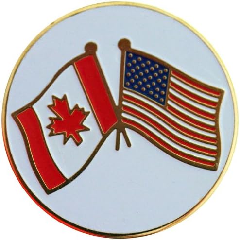 Two Flag Combo Golf Ball Marker and Hat Clip