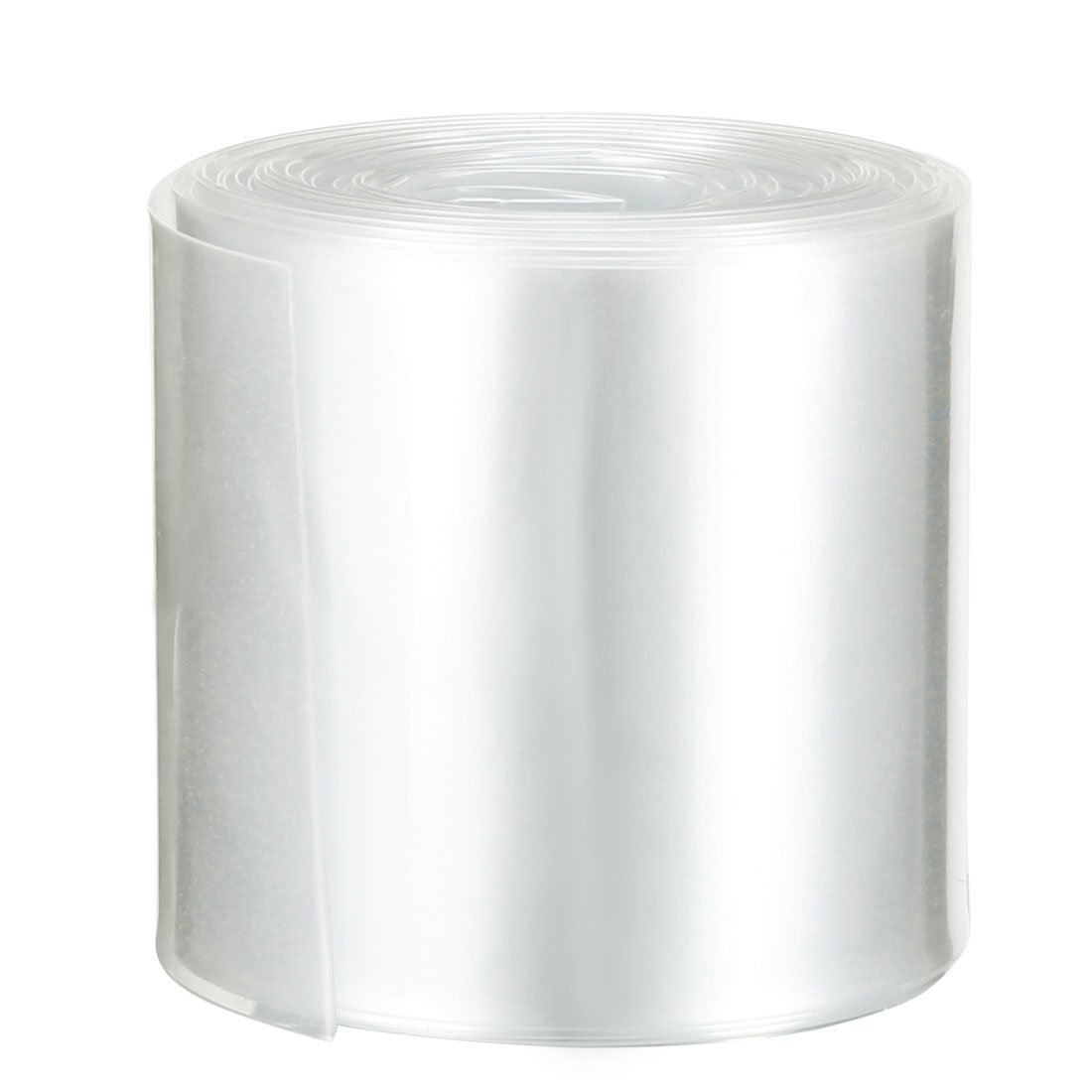 sourcing map Battery Wrap PVC Heat Shrink Tubing 50mm Flat Width for 18650 5 Meters Length Clear
