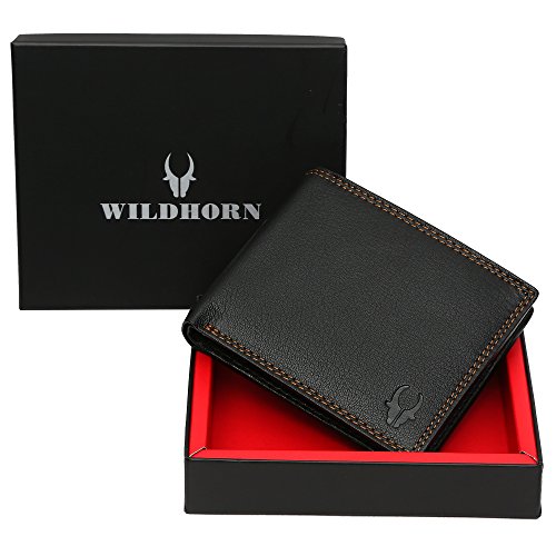 WildHorn Wildhorn India Black Men’s Wallet (WH2010 Black Nappa ...