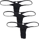 OROCOJUCO Men Modal Bulge Thong Underwear Male Slim Pouch T-back String Tangas