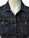 DRESSIS Womens Casual Sleeveless Denim Jean Cropped Vest Jacket DARKBLUE L