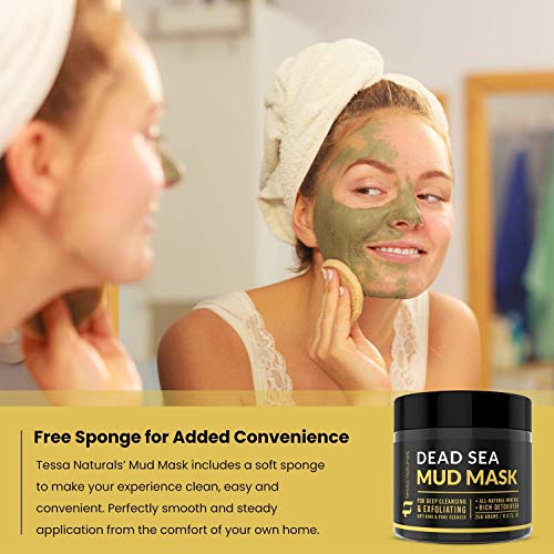 Dead Sea Mud Mask - Enhanced with Collagen - Reduces Blackheads, Pores, Acne, Oily Skin - Visibly Healthier Face & Body Complexion - All Natural Anti-Aging Formula for Women & Men - Thumbnail 4