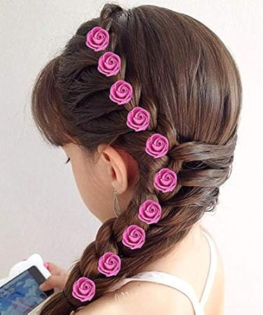 Buy Leysin Set Of 24 Pcs Hair Flower Clips For Kids Girls And