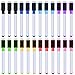 Boao 24 Pcs Magnetic Dry Erase Markers with Erasers Cap, 8 Assorted Colors Whiteboard Markers Low Odor Fine Tip Whiteboard Pens Colorful Erasable Marker for Calendar Boards