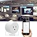 PECHAM WiFi Smart Plug Mini Plug, Remote Control Your Appliances Anywhere, Timing Function, Works with Alexa Echo/Google Home/IFTTT for Voice Control, No Hub Required Smart Socket (1 pack)