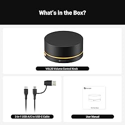 Fosi Audio VOL20 Black Bluetooth Volume Control
