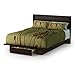 South Shore Holland Platform Bed with Drawer-Full/Queen-Chocolate, Mocha