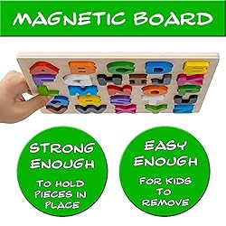 Magnetic Wooden Educational ABC Puzzle - Learn